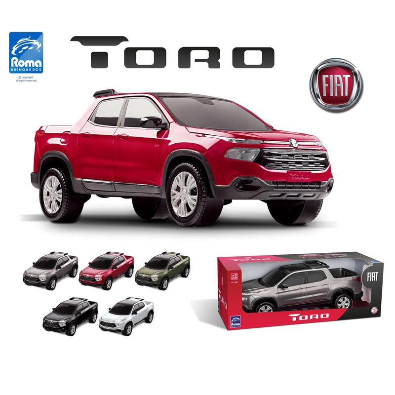 Caminhonete De Brinquedo Fiat Toro Branco Roma Brinquedos